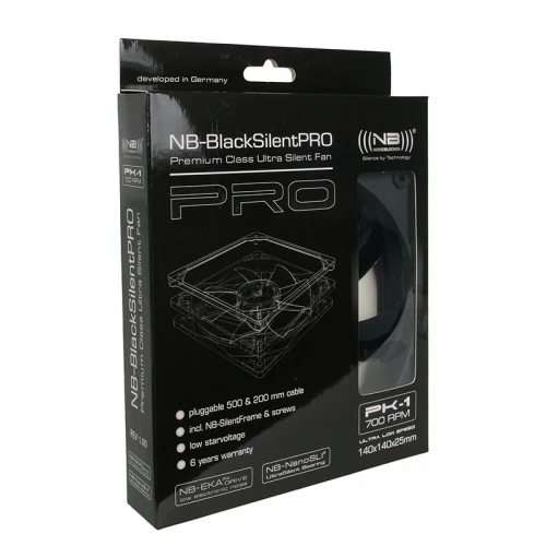 Wentylator NoiseBlocker BlackSilent Pro Fan PK1 - 140mm