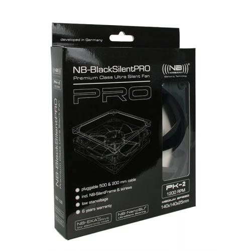 Wentylator NoiseBlocker BlackSilent Pro Fan PK2 - 140mm
