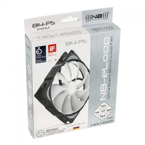 Wentylator NoiseBlocker NB-eLoop Fan B14-PS - 140mm PWM