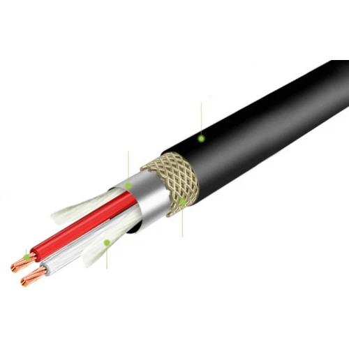 Przewód Audio 2x Jack 6.3mm - 2x RCA Cinch 3m