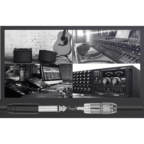 Przewód Audio 2x Jack 6.3mm - 2x RCA Cinch 3m