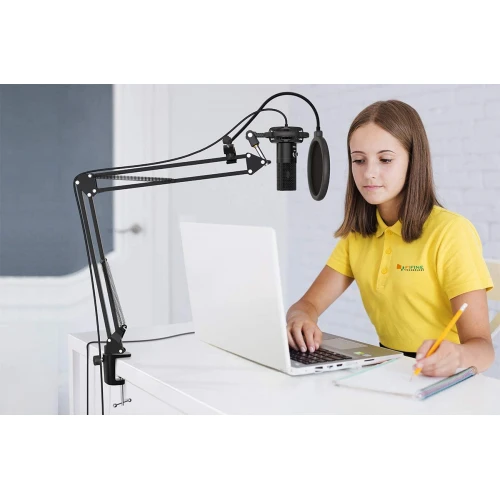Zestaw Fifine T669 USB Mikrofon, Statyw, Pop-Filtr, Koszyk