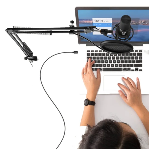 Zestaw Fifine T669 USB Mikrofon, Statyw, Pop-Filtr, Koszyk