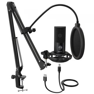 Zestaw Fifine T669 USB Mikrofon, Statyw, Pop-Filtr, Koszyk