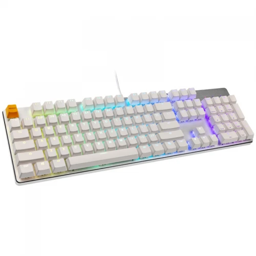 Klawiatura Glorious GMMK White Ice Edition RGB Gateron Brown Full-Size
