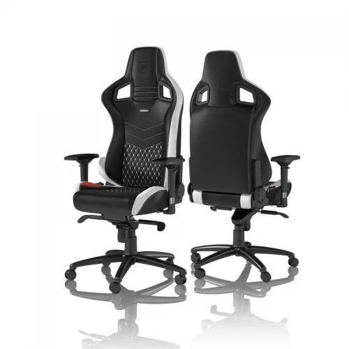Fotel Dla Gracza Noblechairs EPIC Real Leather Black-White-Red