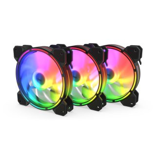Wentylatory Krux Lunar 120mm ARGB KIT 3-pack