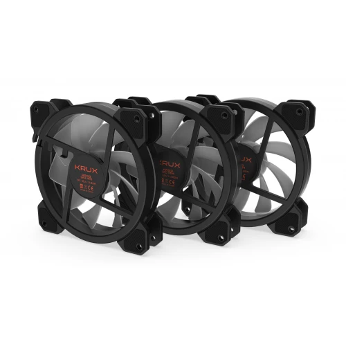 Wentylatory Krux Lunar 120mm ARGB KIT 3-pack