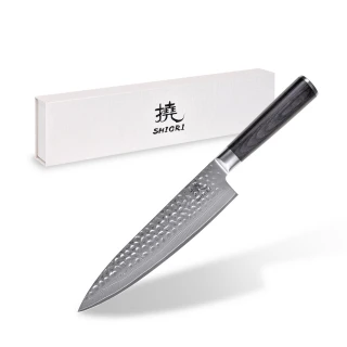 Nóż kuchenny ze stali damasceńskiej Shiori 撓 Chairo Sifu