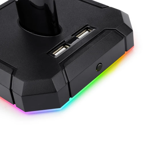 Stojak na słuchawki Redragon HA300 Scepter Pro RGB + HUB USB