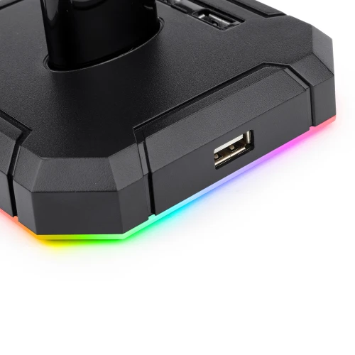 Stojak na słuchawki Redragon HA300 Scepter Pro RGB + HUB USB