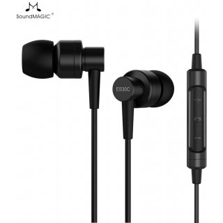 Słuchawki dokanałowe SoundMagic ES30C Black z mikrofonem