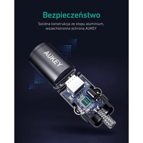 Ładowarka samochodowa Aukey CC-A3 2 x USB 30W