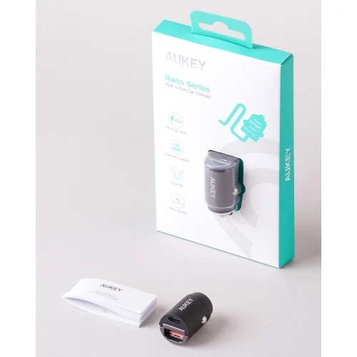 Ładowarka samochodowa Aukey CC-A3 2 x USB 30W