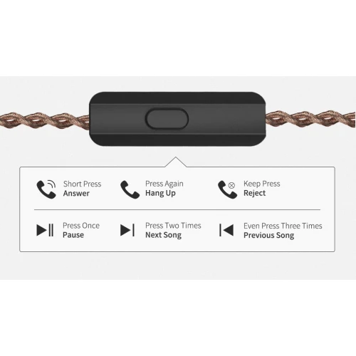 Słuchawki KZ ZS10 Pro z mikrofonem Black