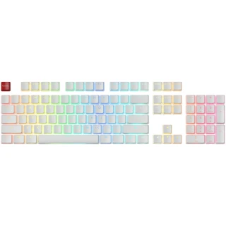 Keycapy nakładki Glorious PBT Aura White 105szt 