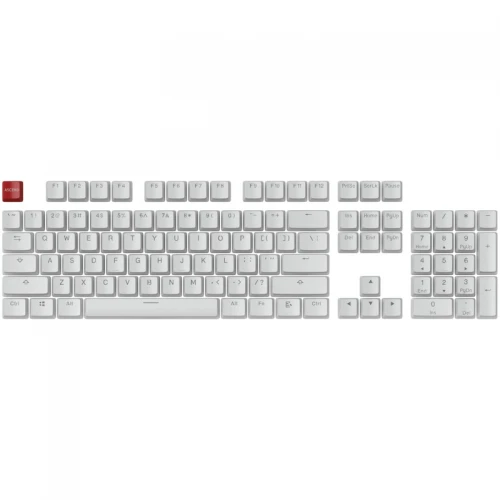 Keycapy nakładki Glorious PBT Aura White 105szt 