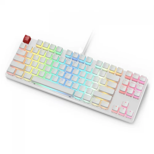 Keycapy nakładki Glorious PBT Aura White 105szt 