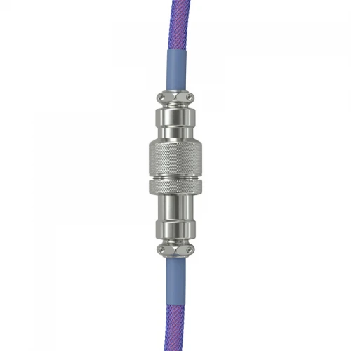 Kabel do klawiatury Glorious Coiled Cable Nebula Purple (USB-C do USB-A) 1.37m