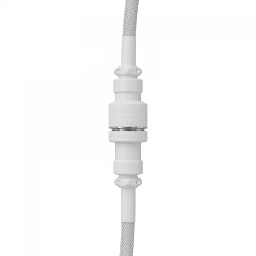 Kabel do klawiatury Glorious Coiled Cable Ghost White (USB-C do USB-A) 1.37m
