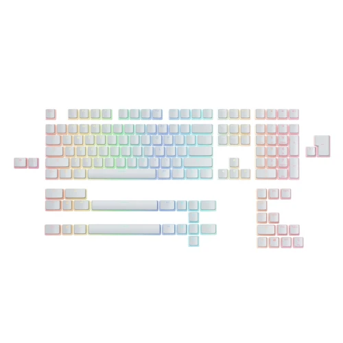 Keycapy nakładki Glorious PBT Aura v2 White 145szt 