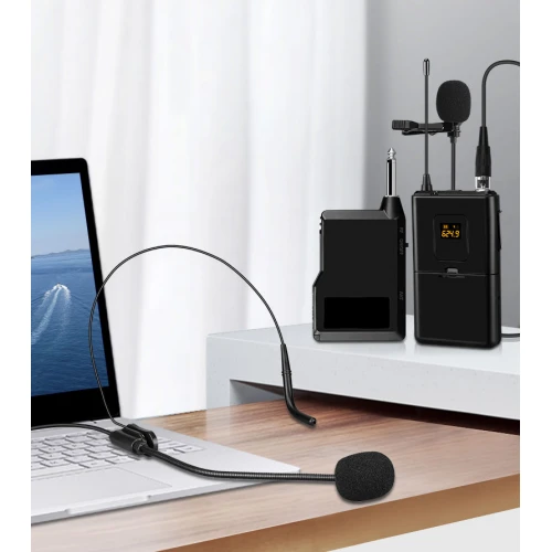 Bezprzewodowy zestaw mikrofonów MOZOS UHF-SET