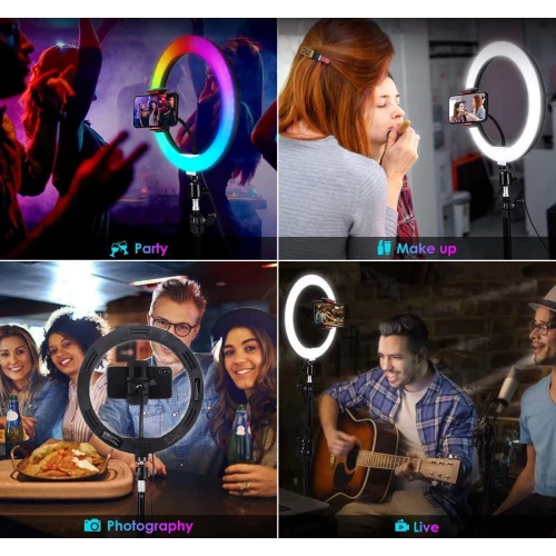 Lampa LED RGB MOZOS Pierścieniowa 26cm (Ring)