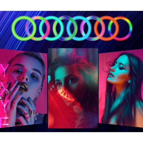 Lampa LED RGB MOZOS Pierścieniowa 26cm (Ring)