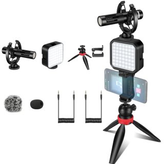 Zestaw do vlogów MOZOS VLK1 KIT Lampa, Statyw, Mikrofon