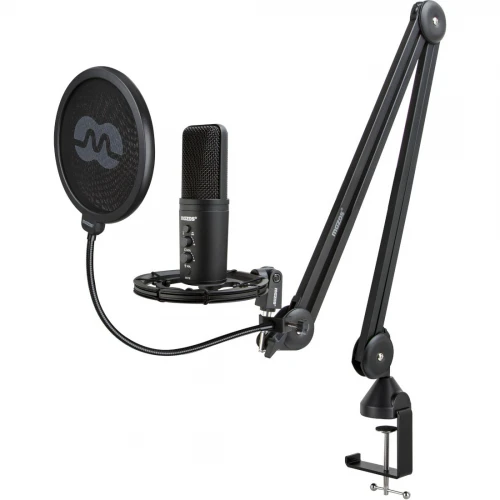 Zestaw MOZOS PM1000-PRO USB Mikrofon, Statyw, Pop-Filtr, Koszyk