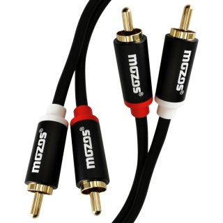 Przewód Audio 2x RCA - 2x RCA Cinch Premium - 1m