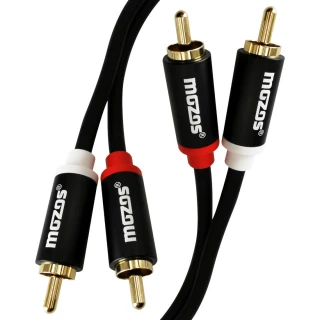 Przewód Audio 2x RCA - 2x RCA Cinch Premium - 1m