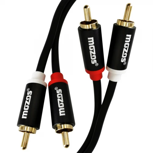 Przewód Audio 2x RCA - 2x RCA Cinch Premium - 1m