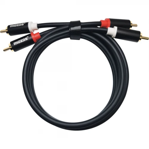 Przewód Audio 2x RCA - 2x RCA Cinch Premium - 1m
