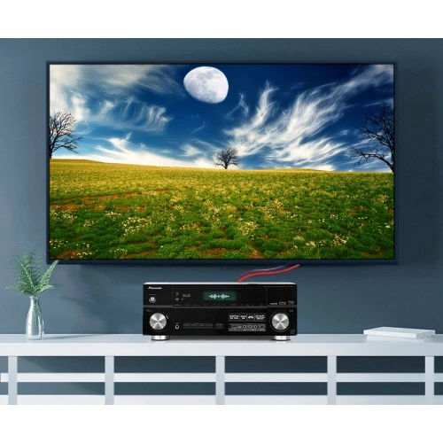 Przewód Audio 2x RCA - 2x RCA Cinch Premium - 1m