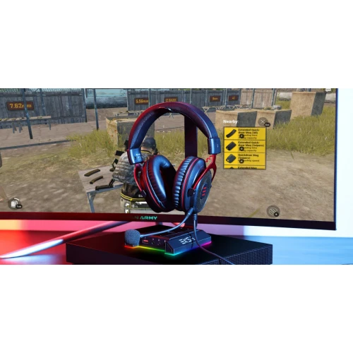 Stojak na słuchawki OneOdio Eksa W1 RGB + Karta Dźwiękowa
