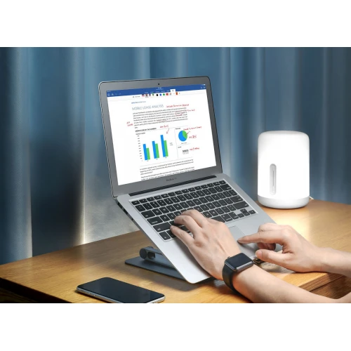 Aluminiowa podstawka pod laptopa MOZOS LS-2 Silver