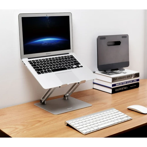 Aluminiowa podstawka pod laptopa MOZOS LS-2 Silver