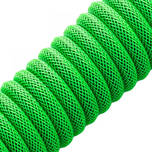 Kabel do klawiatury CableMod Classic Coiled Cable Viper Green (USB-C do USB-A) 1.5m