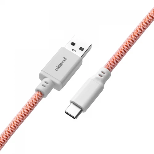 Kabel do klawiatury CableMod Classic Coiled Cable Orangesicle (USB-C do USB-A) 1.5m