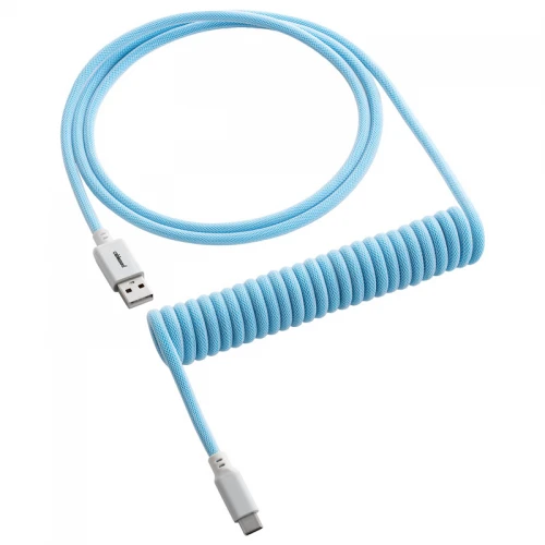Kabel do klawiatury CableMod Classic Coiled Cable Blueberry Cheesecake (USB-C do USB-A) 1.5m