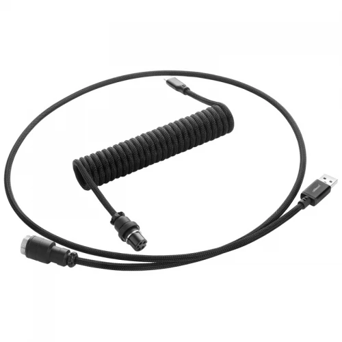 Kabel do klawiatury CableMod Pro Coiled Cable Midnight Black (USB-C do USB-A) 1.5m