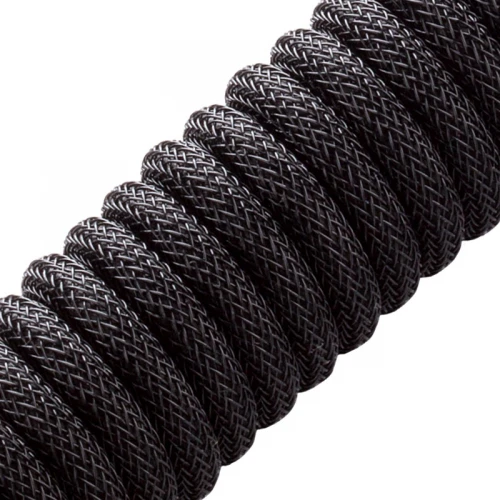 Kabel do klawiatury CableMod Pro Coiled Cable Midnight Black (USB-C do USB-A) 1.5m