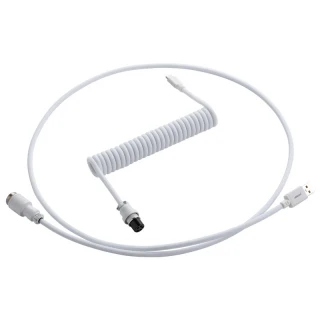 Kabel do klawiatury CableMod Pro Coiled Cable Glacier White (USB-C do USB-A) 1.5m
