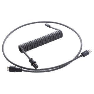 Kabel do klawiatury CableMod Pro Coiled Cable Carbon Grey (USB-C do USB-A) 1.5m