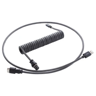 Kabel do klawiatury CableMod Pro Coiled Cable Carbon Grey (USB-C do USB-A) 1.5m