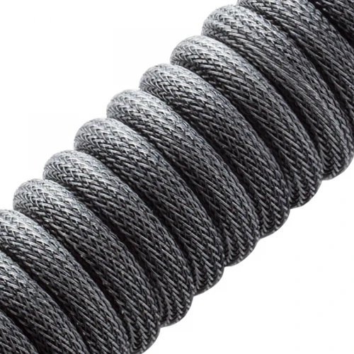 Kabel do klawiatury CableMod Pro Coiled Cable Carbon Grey (USB-C do USB-A) 1.5m