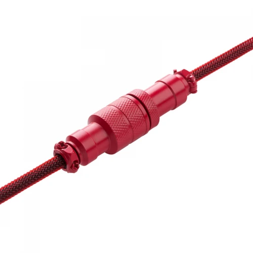 Kabel do klawiatury CableMod Pro Coiled Cable Republic Red (USB-C do USB-A) 1.5m