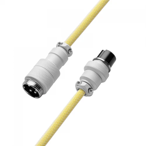 Kabel do klawiatury CableMod Pro Coiled Cable Lemon Ice (USB-C do USB-A) 1.5m