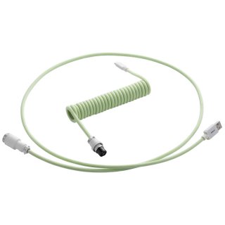 Kabel do klawiatury CableMod Pro Coiled Cable Lime Sorbet (USB-C do USB-A) 1.5m